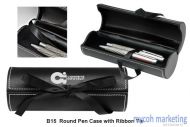 Round Pen Case with Ribbon Tie